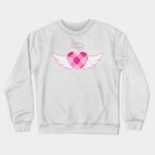 Pink Argyle angel heart (y2k preppy plazacore) Crewneck Sweatshirt